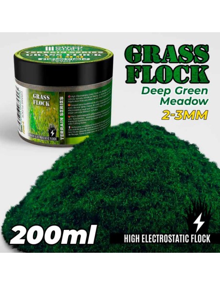 Green Stuff World - Cesped Electrostatico 2-3mm - DEEP GREEN MEADOW - 200ml