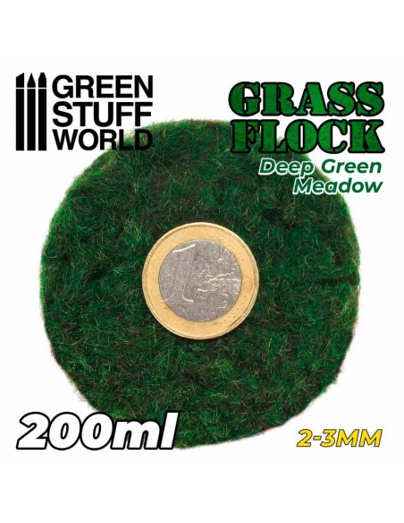 Green Stuff World - Cesped Electrostatico 2-3mm - DEEP GREEN MEADOW - 200ml