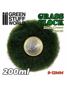 Green Stuff World - Cesped Electrostatico 9-12mm - DARK GREEN MARSH - 200ml 2