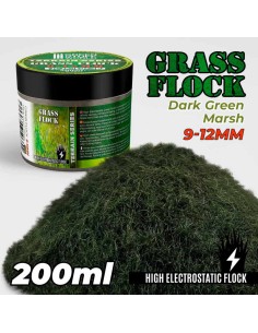 Green Stuff World - Cesped Electrostatico 9-12mm - DARK GREEN MARSH - 200ml