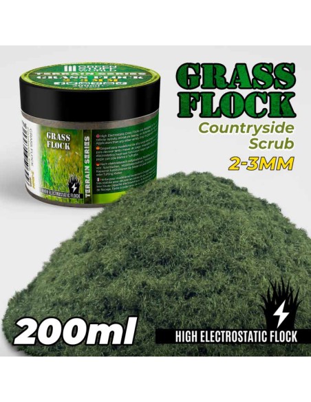 Green Stuff World - Cesped Electrostatico 2-3mm - COUNTRYSIDE SCRUB - 200ml