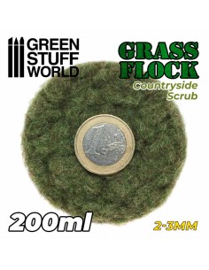 Green Stuff World - Static Grass Flock 2-3mm - COUNTRYSIDE SCRUB - 200 ml 2