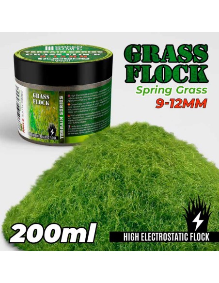 Green Stuff World - Cesped Electrostatico 9-12mm - SPRING GRASS - 200ml