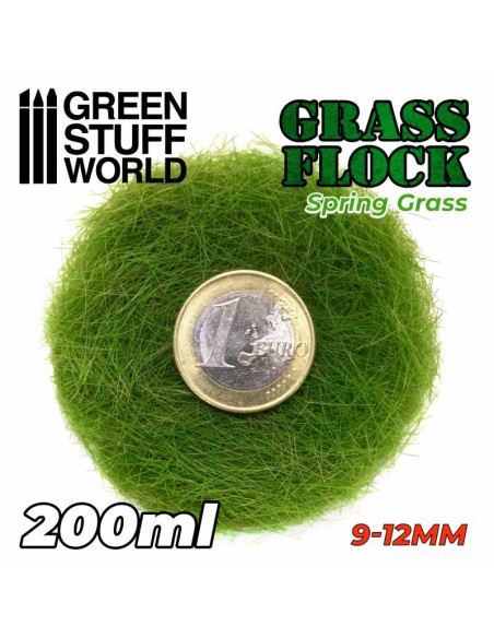 Green Stuff World - Cesped Electrostatico 9-12mm - SPRING GRASS - 200ml