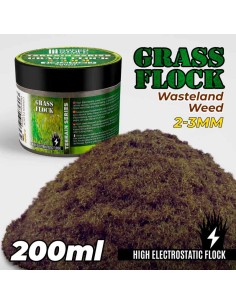 Green Stuff World - Static Grass Flock 2-3mm - WASTELAND WEED - 200 ml