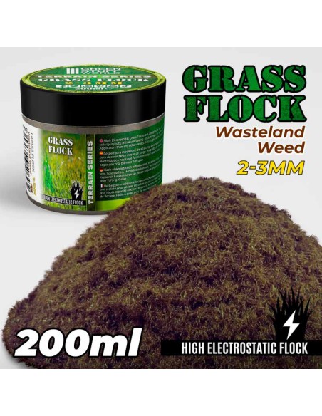 Green Stuff World - Cesped Electrostatico 2-3mm - WASTELAND WEED - 200ml