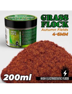 Green Stuff World - Static Grass Flock 4-6mm - AUTUMN FIELDS - 200 ml