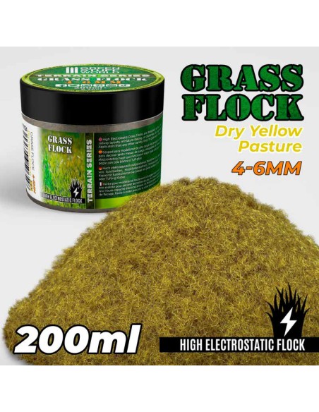 Green Stuff World - Cesped Electrostatico 4-6mm - DRY YELLOW PASTURE - 200ml