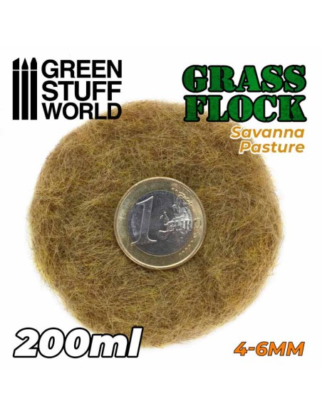 Green Stuff World - Cesped Electrostatico 4-6mm - SAVANNA PASTURE - 200ml