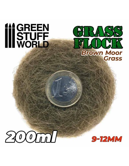 Green Stuff World - Cesped Electrostatico 9-12mm - BROWN MOOR GRASS - 200ml