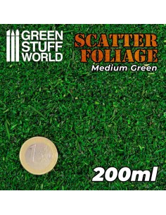 Green Stuff World - Scatter Foliage - Medium Green - 200ml 2