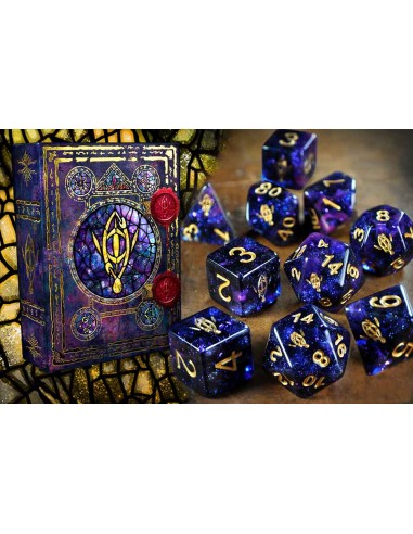 Elder Dice - Seer's Eye - Mythic Glass and Wax Edition Polyhedral Set