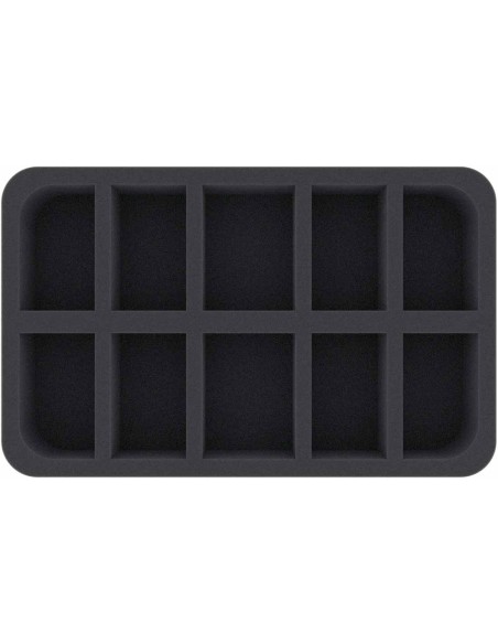 Feldherr - HSBE050BO 50 mm Half-size foam tray with 10 compartments