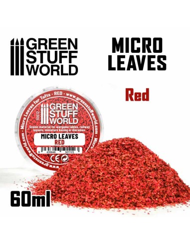 Green Stuff World - MICRO HOJAS - Mix rojo