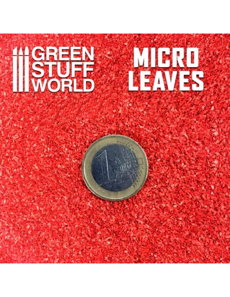 Green Stuff World - MICRO HOJAS - Mix rojo