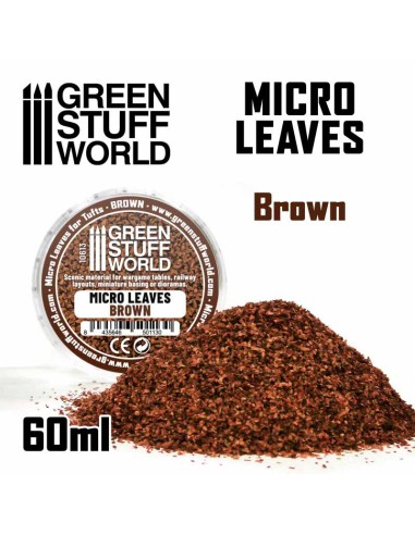 Green Stuff World - MICRO HOJAS - Mix marrón