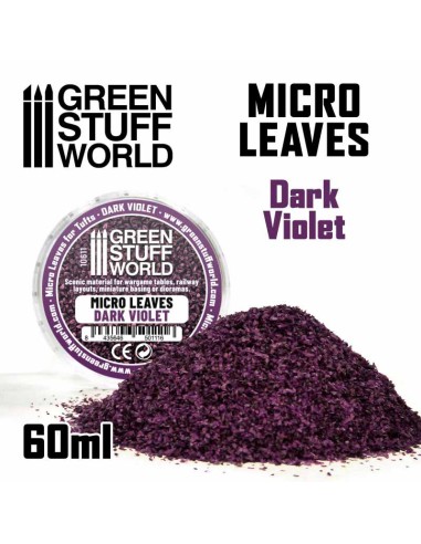 Green Stuff World - MICRO HOJAS - Mix violeta oscuro