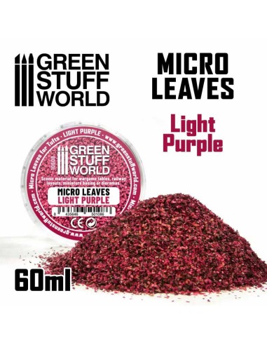 Green Stuff World - MICRO HOJAS - Mix violeta claro