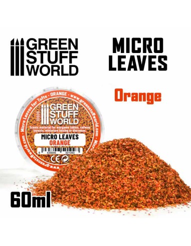 Green Stuff World - MICRO HOJAS - Mix naranja