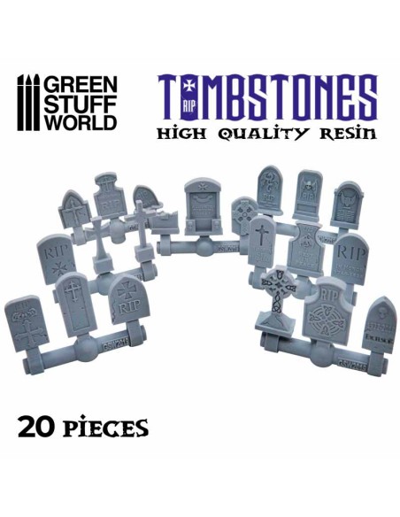 Green Stuff World - Gravestones Resin Set (20x)