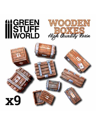 Green Stuff World - Set de Cajas de Madera