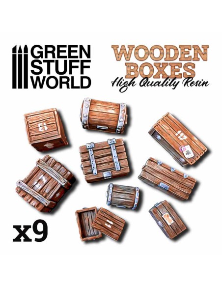 Green Stuff World - Wooden boxes set