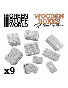 Green Stuff World - Set de Cajas de Madera 2