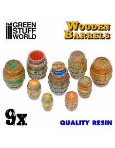 Green Stuff World - Resin Wooden Barrels