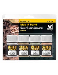 Vallejo - Set Pigments: Mud & Sand