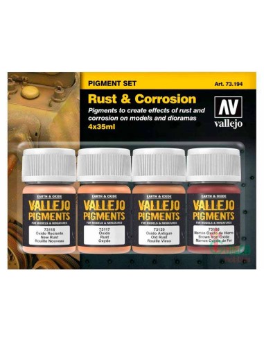 Vallejo - Set Pigments: Rust & Corrosion