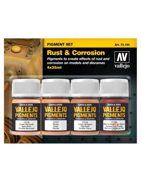 Vallejo - Set Pigments: Rust & Corrosion