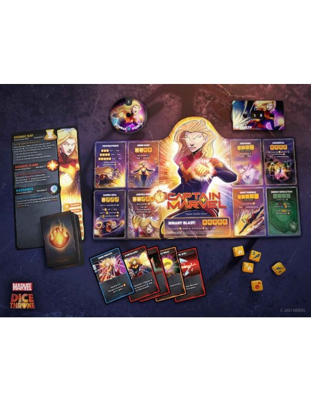 Marvel Dice Throne 2-Hero Box 2 - Captain Marvel vs Black Panther (INGLÉS)