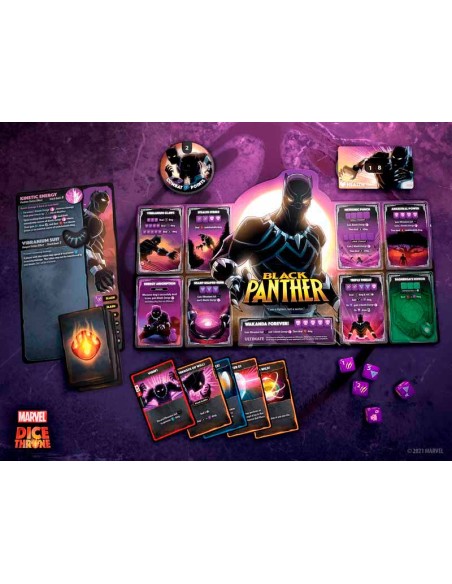 Marvel Dice Throne 2-Hero Box 2 - Captain Marvel vs Black Panther (INGLÉS)