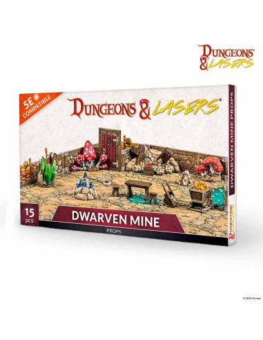 Dungeons & Lasers - Dwarven Mine Props