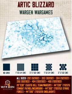 Artic Blizzard - Wargames Gaming Mat