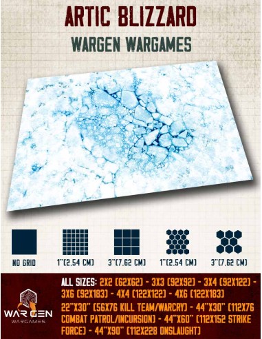 Artic Blizzard - Tapete para Wargames