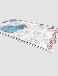 Frostland coliseum - Tapete Compatible para Blood Bowl 2