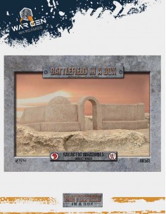 Galactic Warzones - Desert Walls Scenery (Prepainted)