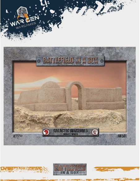 Galactic Warzones - Desert Walls escenografía (Prepintado)