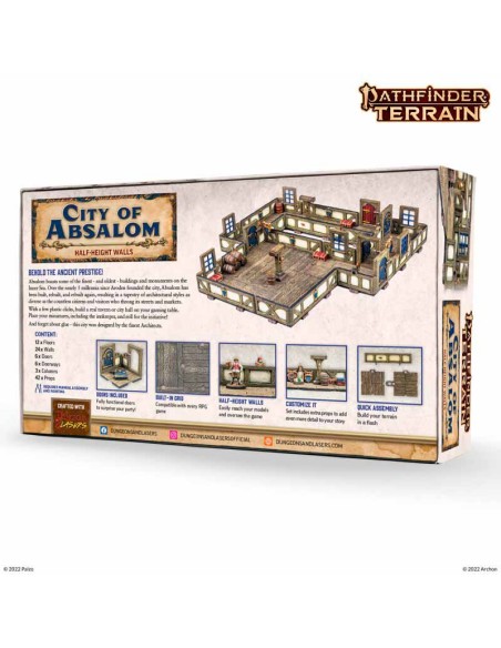 Pathfinder Terrain: City of Absalom Half-Height Walls