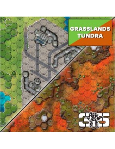 BattleTech: Battle Mat Grasslands Tundra (neoprene)