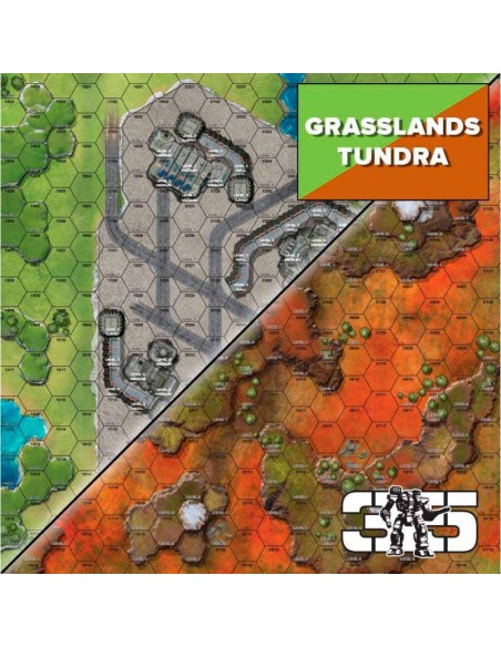 BattleTech: Battle Mat Grasslands Tundra (neoprene)