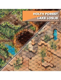 BattleTech Battle Mat Tukayyid Holth ForestLake Losiye (neoprene)