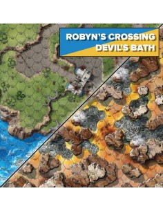 BattleTech: Battle Mat Tukayyid Robyn´s Crossing/Devil Bath (neopreno)