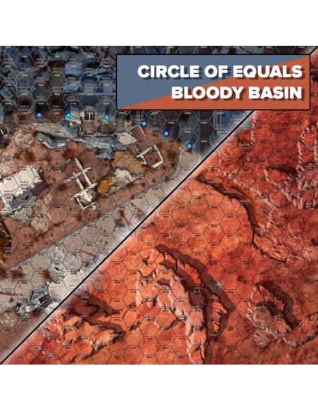 BattleTech: Battle Mat Strana Mechty Circle of Equals/Bloody Basin (neopreno)