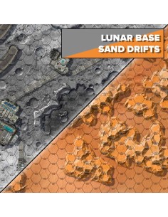 BattleTech: Battle Mat Alien Worlds Lunar Base/Sand Drifts (neoprene)