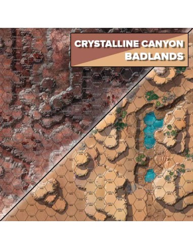 BattleTech: Battle Mat Alien Worlds Crystalline Canyon/Badlands (neopreno)