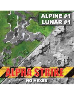 BattleTech: Battle Mat Alpha Strike Alpine/Lunar NO HEXES (neoprene)