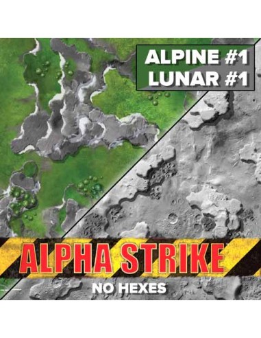 BattleTech: Battle Mat Alpha Strike Alpine/Lunar NO HEXES (neopreno)