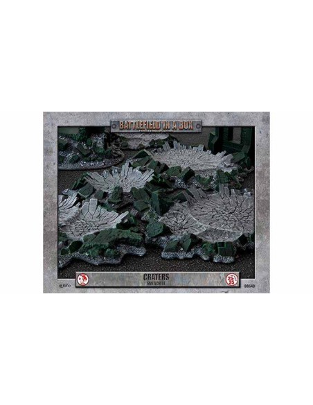 Battlefield in a box - Gothic Battlefields: Craters - Malachite (Prepainted)